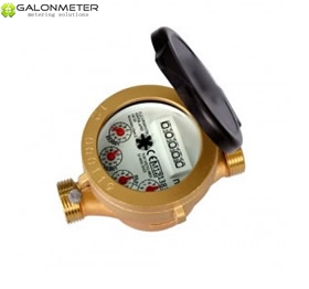 Single jet wet type water meter